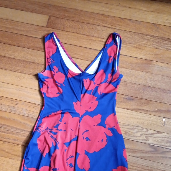 Bokd Elements Red & Blue Cut- to-Curve Tank Dress ■ Size XS - Picture 7 of 10